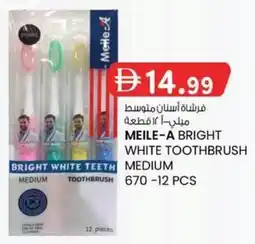 KM Trading Meile-a bright white toothbrush medium offer