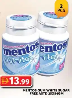 Grand Mall Sharjah Mentos gum white sugar free astd offer