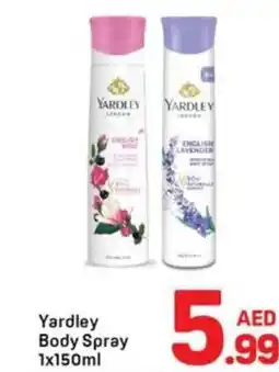 Day To Day Yardley body spray offer