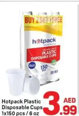 Day To Day Hotpack plastic disposable cups offer