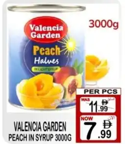 Gift Point Valencia garden peach in syrup offer