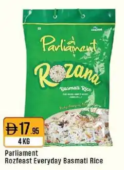West Zone Supermarket Parliament Rozfeast Everyday Basmati Rice offer