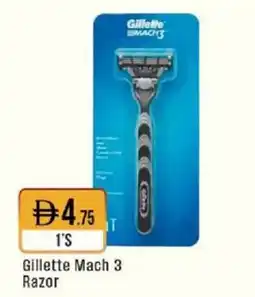 West Zone Supermarket Gillette Mach 3 Razor offer