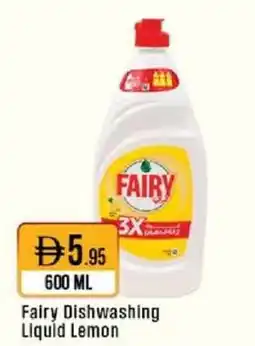 West Zone Supermarket Fairy Dishwashing Liquid Lemon offer