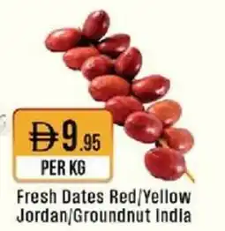 West Zone Supermarket Fresh Dates Red/Yellow Jordan/Groundnut India offer