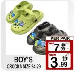 Gift Point Boy's crocks offer