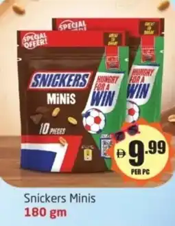 Delta Centre Snickers Minis offer