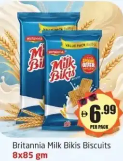Delta Centre Britannia Milk Bikis Biscuits offer