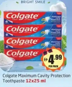 Delta Centre Colgate Maximum Cavity Protection Toothpaste offer