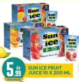 Dream Land Center Sun ice fruit juice offer