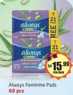 Delta Centre Always Feminine Pads offer