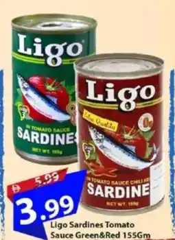 Mark & Save Ligo sardines tomato sauce green&red offer