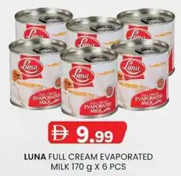 KM Trading Luna full cream evaporated milk offer