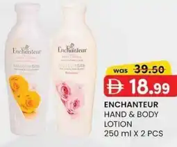 KM Trading Enchanteur hand & body lotion offer