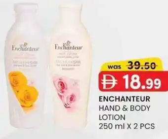 KM Trading Enchanteur hand & body lotion offer
