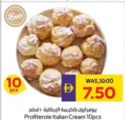 Abu Dhabi Coop Profiterole italian cream offer