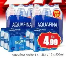 Amber Aquafina Water offer
