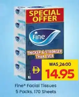 Abu Dhabi Coop Fine facial tissues offer