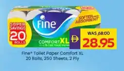 Abu Dhabi Coop Fine toilet paper comfort xl offer