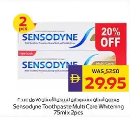 Abu Dhabi Coop Sensodyne toothpaste multi care whitening offer