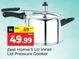 Al Madina Hypermarket Zest Home 5 Ltr Inner Lid Pressure Cooker offer