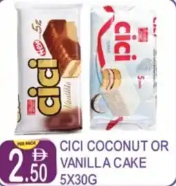 Dream Land Center Cici coconut or vanilla cake offer