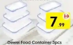 AIKO HYPERMARKET Dewei Food Container offer