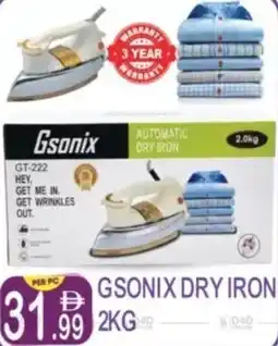 Dream Land Center Gsonix dry iron offer