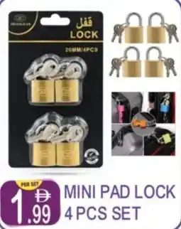 Dream Land Center Mini pad lock offer