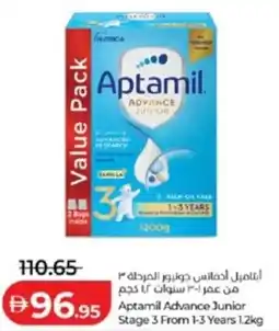 Lulu Hypermarket Aptamil Advance Junior Stage 3 From 1-3 Years offer
