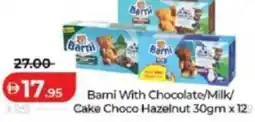 Lulu Hypermarket Barni With Chocolate/Milk/ Cake Choco Hazelnut offer