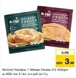 Last Chance Mr.Chef Malabar / Wheat Parota 5'S offer