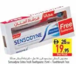 Safeer Market Sensodyne Extra Fresh Toothpaste +Toothbrush Free offer