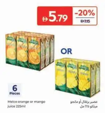 Carrefour Melco orange or mango juice offer