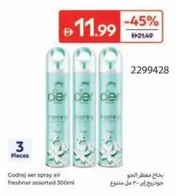 Carrefour Godrej aer spray air freshner assorted offer