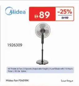 Carrefour Midea fan FS4019K offer