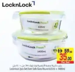 Safeer Market LockNLock Set Oven Safe Glass Round offer