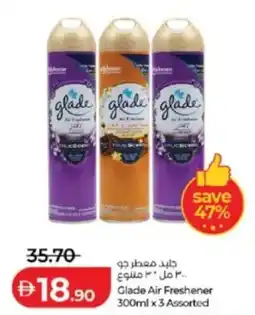 Lulu Hypermarket Glade Air Freshener 300ml x 3 Assorted offer