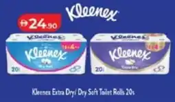 Lulu Hypermarket Kleenex Extra Dry/ Dry Soft Toilet Rolls 20% offer