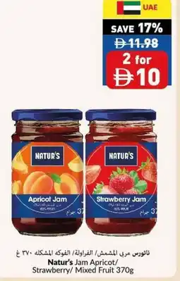 Viva Natur's jam apricot/ strawberry/mixed fruit offer