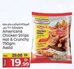 Kenz Hypermarket Americana Chicken Strips Hot & Crunchy offer