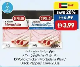 Viva D'pollo chicken mortadella plain/ black pepper/ olive offer