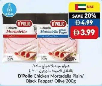 Viva D'pollo chicken mortadella plain/ black pepper/ olive offer