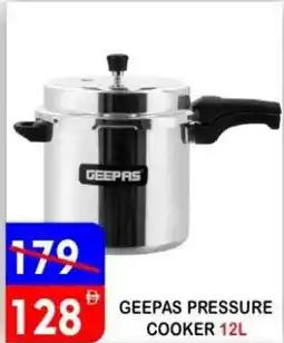 United Hypermarket Geepas pressure cooker offer