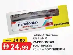 KM Trading Parodontax toothpaste + toothbrush offer