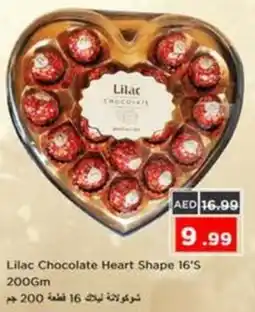 Nesto Lilac Chocolate Heart Shape 16'S offer