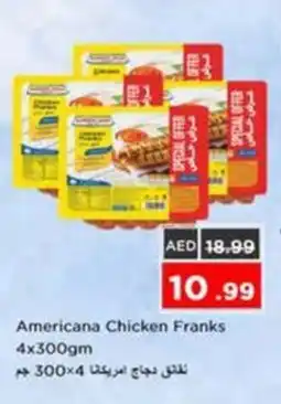 Nesto Americana Chicken Americana Chicken Franks 4x300gm offer