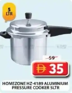 Grand Hyper Market Homezone aluminium pressure cooker HZ-4189 offer
