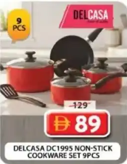 Grand Hyper Market Delcasa non-stick cookware set 9pcs DC1995 offer