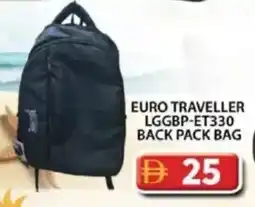 Grand Hyper Market Euro traveller back pack bag offer